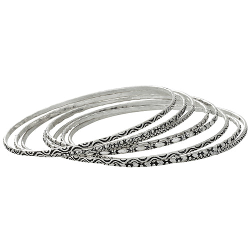 Set of 8 Thin Bangles