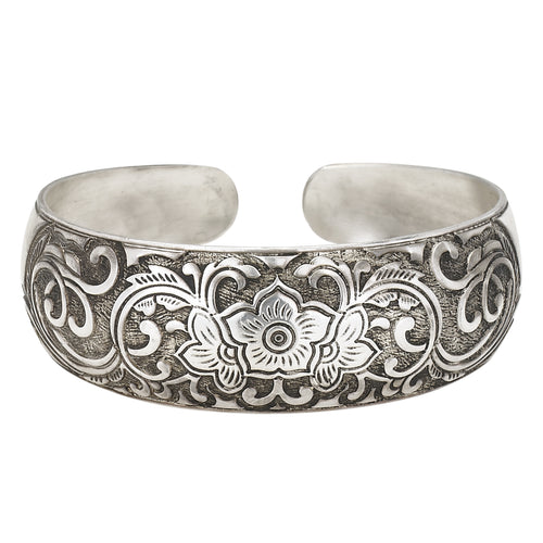 Floral Domed Cuff