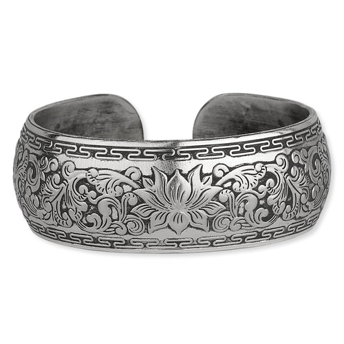 Ornate Domed Lotus Cuff