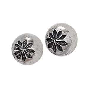 Tiny Stamped Star Stud Earrings