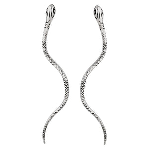 Long Snake Stud Earrings