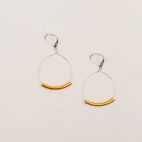 Bar and Hoop Dangle Earrings