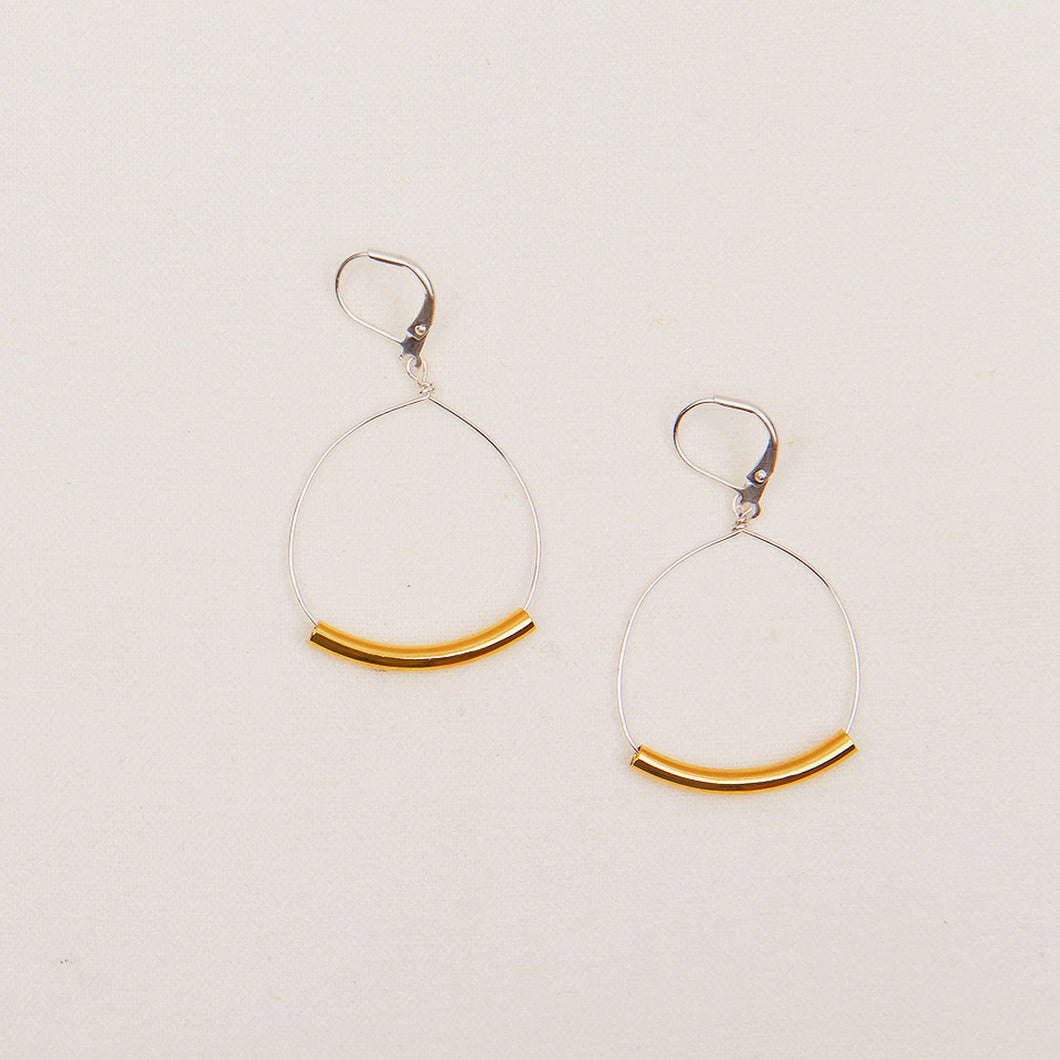 Bar and Hoop Dangle Earrings