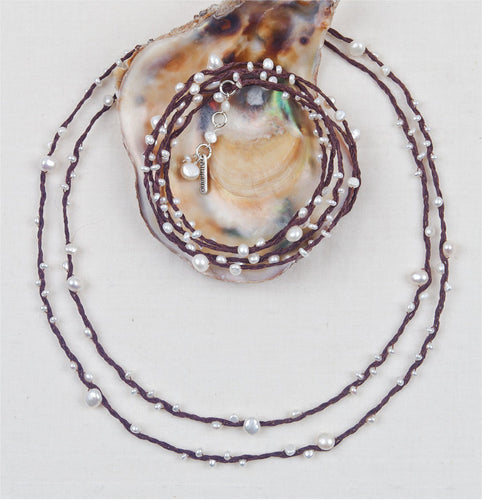 Double Strand Pearl Necklace