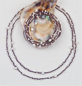Double Strand Pearl Necklace
