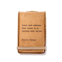 Load image into Gallery viewer, Leather Journal -Benjamin Franklin