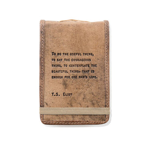 Leather Journal -T.S. Eliot