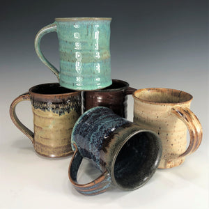 Hand Thrown Pottery Mug - Multiple Glazes