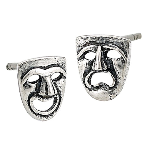 Comedy/Tragedy Stud Earring