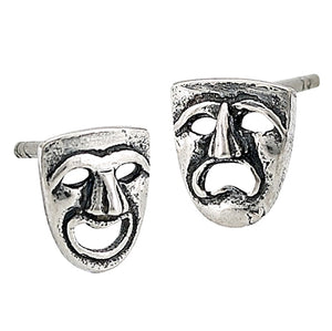Comedy/Tragedy Stud Earring
