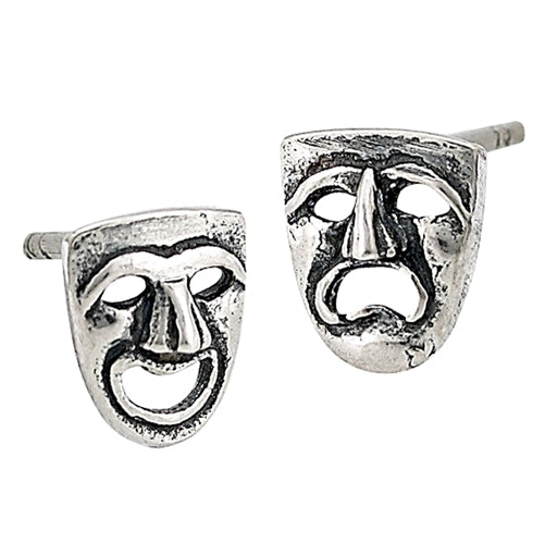 Comedy/Tragedy Stud Earring