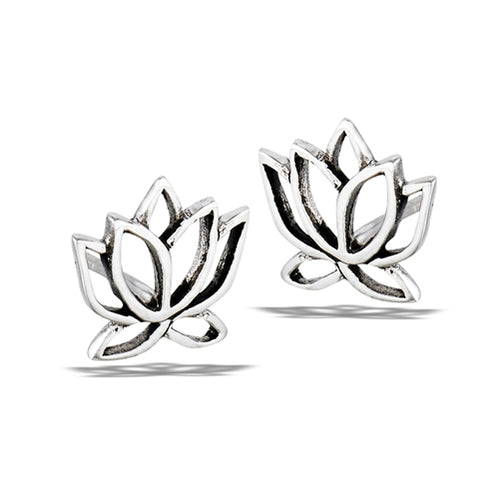 Lotus Stud Earring