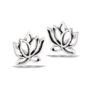 Lotus Stud Earring