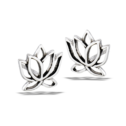 Lotus Stud Earring