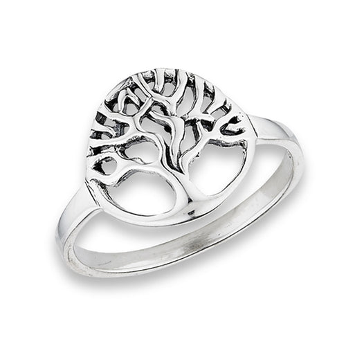 Sterling Silver Tree Of Life Ring