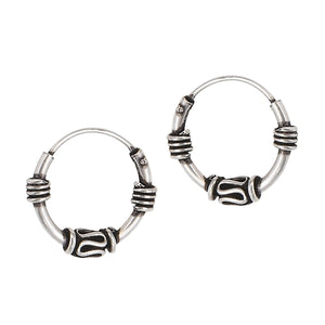 Bali Hoop Earring