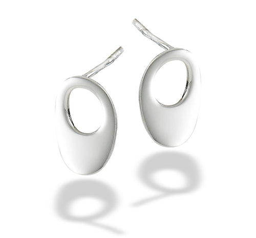 Modern Oval Stud Earring