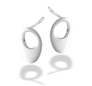 Modern Oval Stud Earring
