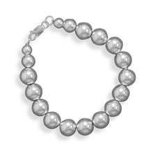 Load image into Gallery viewer, 10mm Sterling Silver Bead Strand
