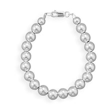 Load image into Gallery viewer, 8mm Sterling Silver Bead Strand
