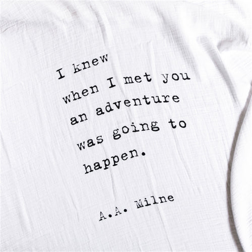 Organic Cotton Swaddle Blanket- A.A. Milne