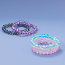 Load image into Gallery viewer, Fun! Orchid Color Stretch Glass Bracelet