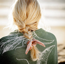 Load image into Gallery viewer, Velvet Scrunchie With a Bow - Purple