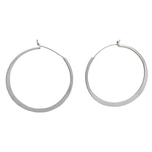 Organic Hoops -Silver
