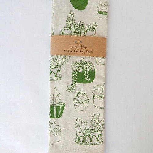 Succulents Kitchen Towel, Tea Towel