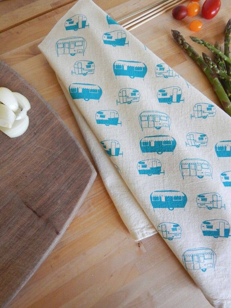 Camper Kitchen Towel, Tea Towel