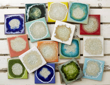 Load image into Gallery viewer, Geode Crackle Coaster - Periwinkle
